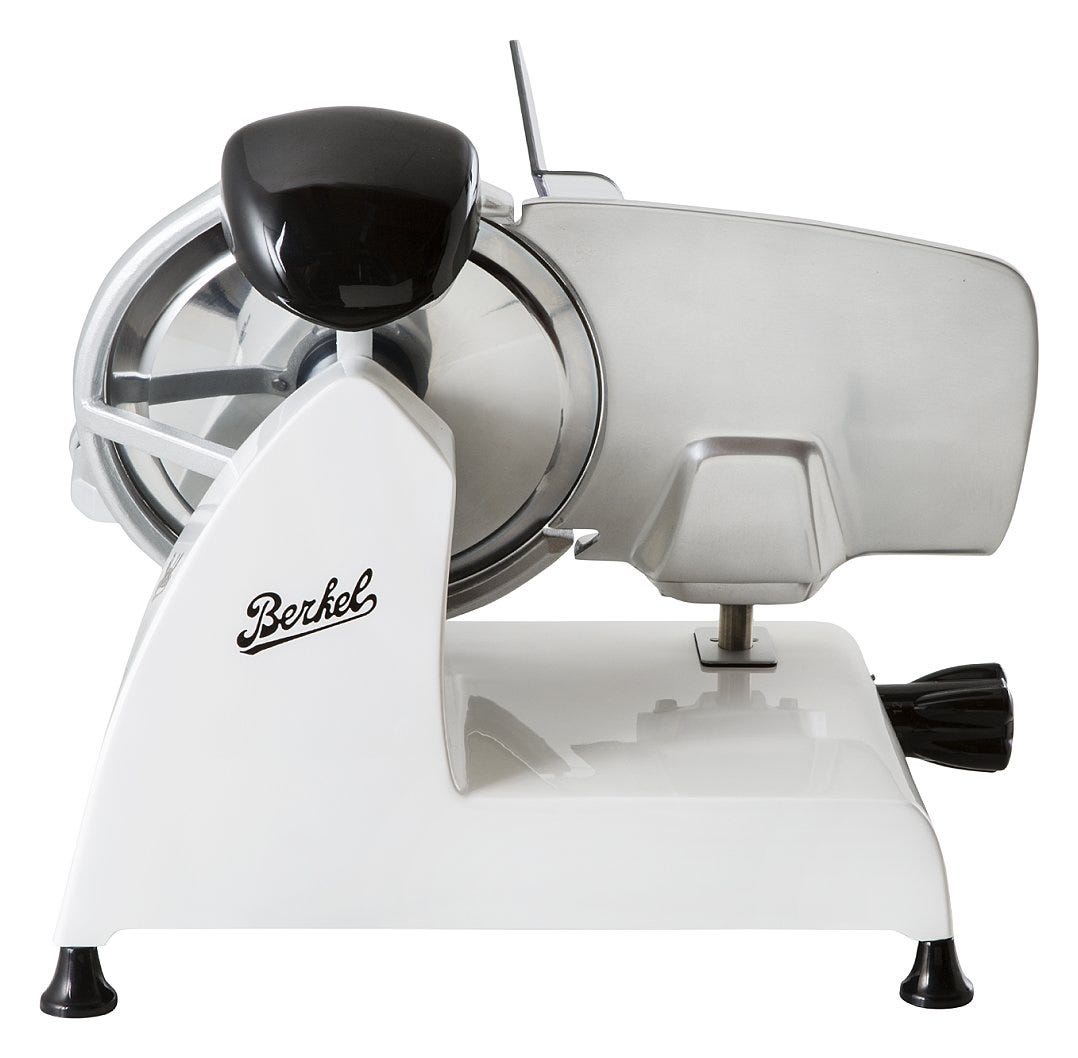 Berkel Red Line 250 Affettatrice domestica a gravità lama 250 mm. - bianca