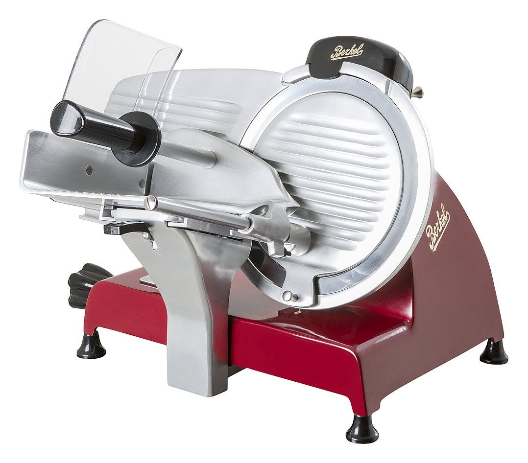 Berkel Red Line 250 Affettatrice domestica a gravità lama 250 mm. - bianca