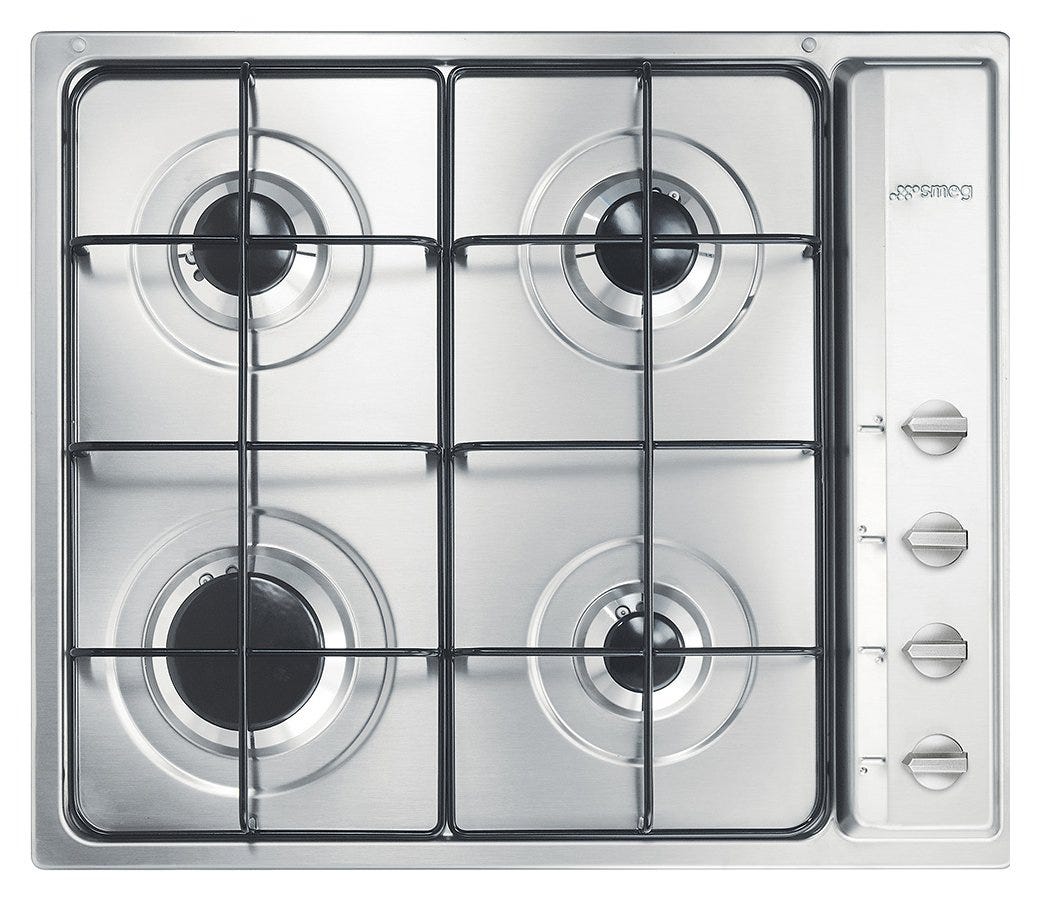 Smeg S64S Selezione Piano cottura a gas cm. 60 - 4 fuochi - inox