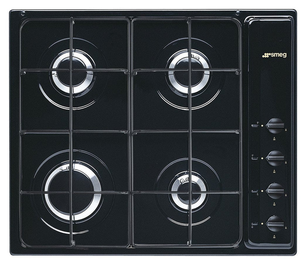 Smeg S64SN Selezione Piano cottura a gas cm. 60 - 4 fuochi - nero