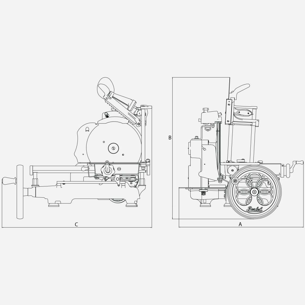 Berkel Volano Tribute Affettatrice manuale a volano lama 300 mm - nero