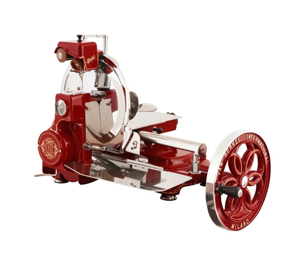 Berkel Volano B114 Affettatrice manuale a volano lama 320 mm - rossa
