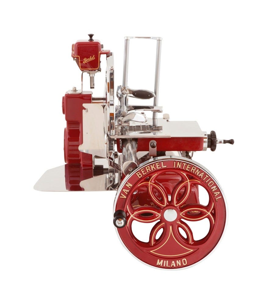 Berkel Volano B114 Affettatrice manuale a volano lama 320 mm - rossa