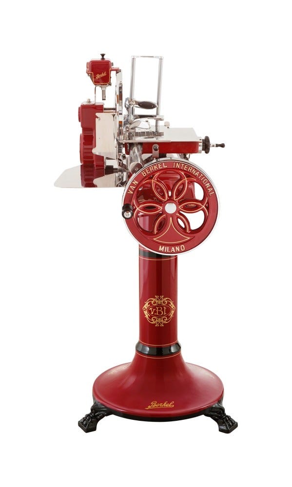 Berkel Volano B114 Affettatrice manuale a volano lama 320 mm - rossa