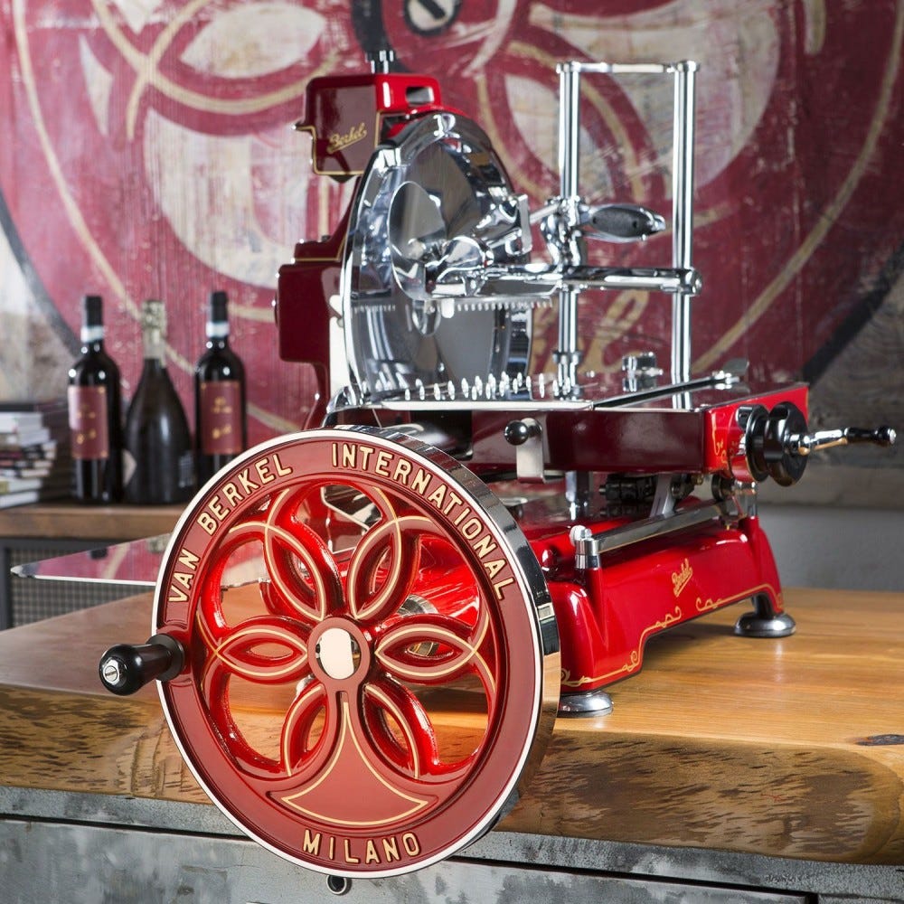 Berkel Volano B114 Affettatrice manuale a volano lama 320 mm - rossa