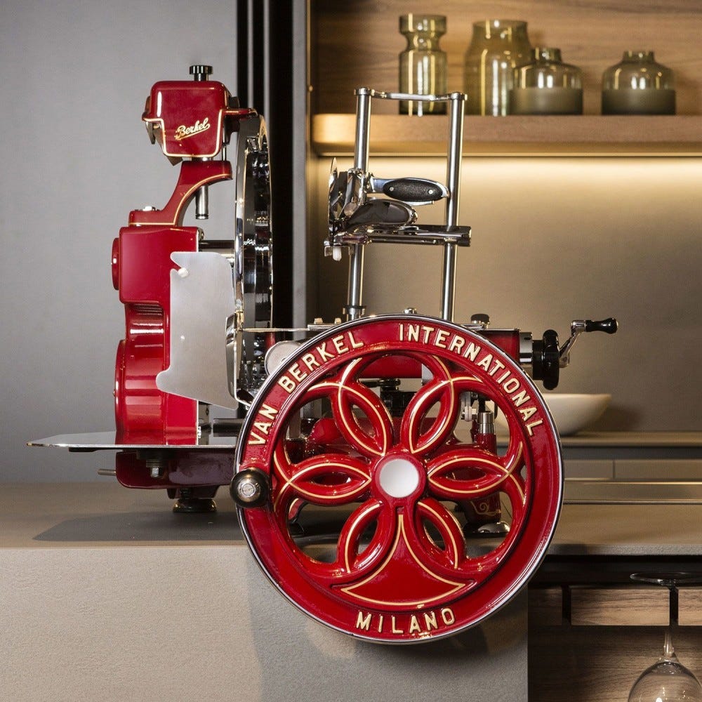 Berkel Volano B114 Affettatrice manuale a volano lama 320 mm - rossa
