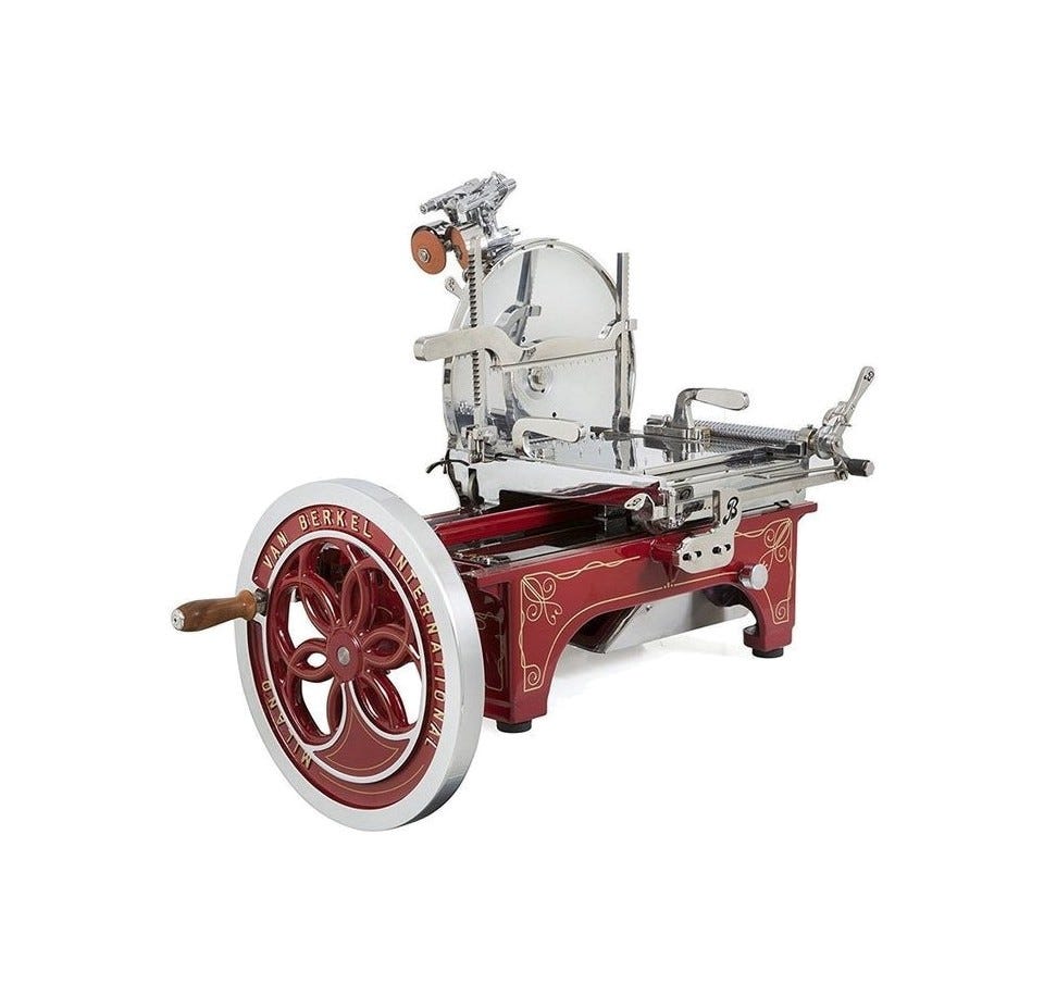 Berkel Volano L16 Affettatrice manuale a volano lama 350 mm - rosso