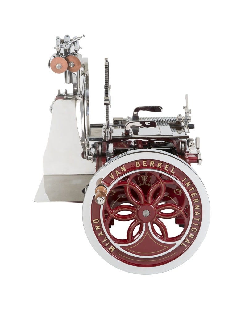 Berkel Volano L16 Affettatrice manuale a volano lama 350 mm - rosso
