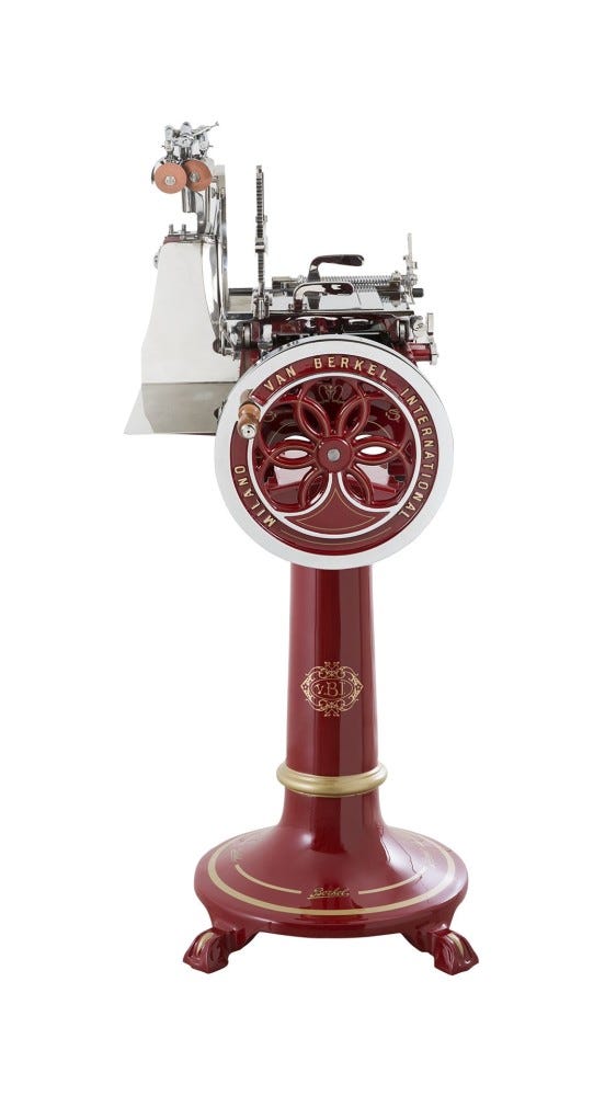 Berkel Volano L16 Affettatrice manuale a volano lama 350 mm - rosso