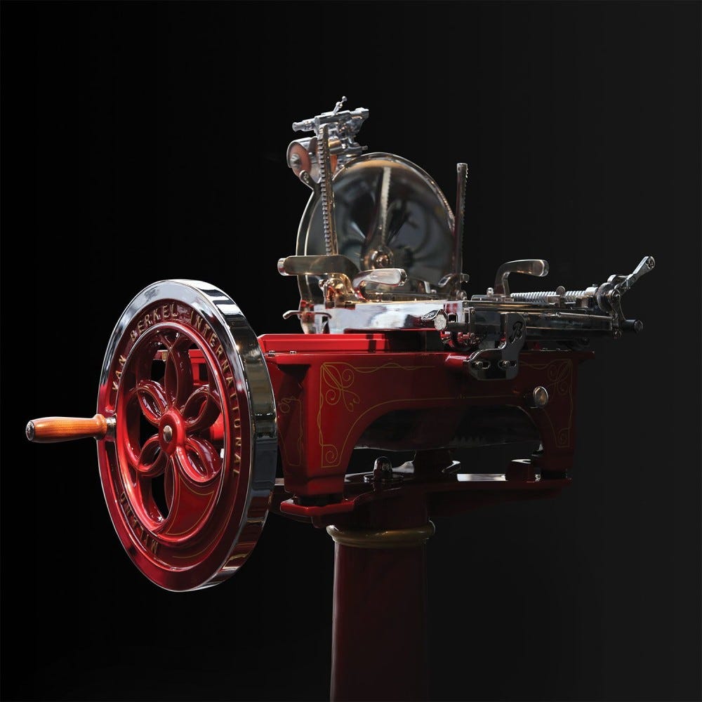 Berkel Volano L16 Affettatrice manuale a volano lama 350 mm - rosso