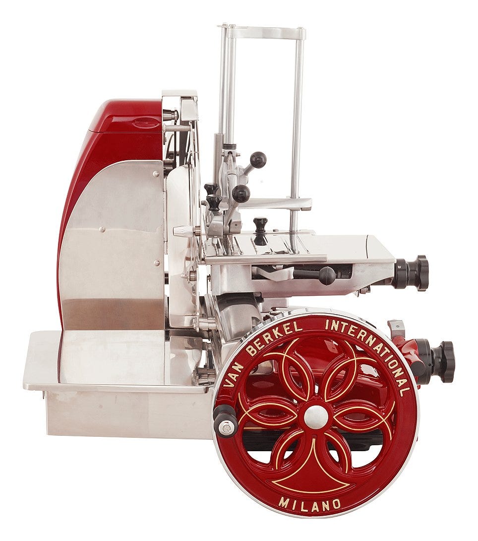 Berkel Volano B116 Affettatrice manuale a volano lama 370 mm. - rossa