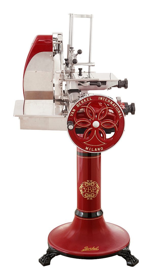 Berkel Volano B116 Affettatrice manuale a volano lama 370 mm. - rossa
