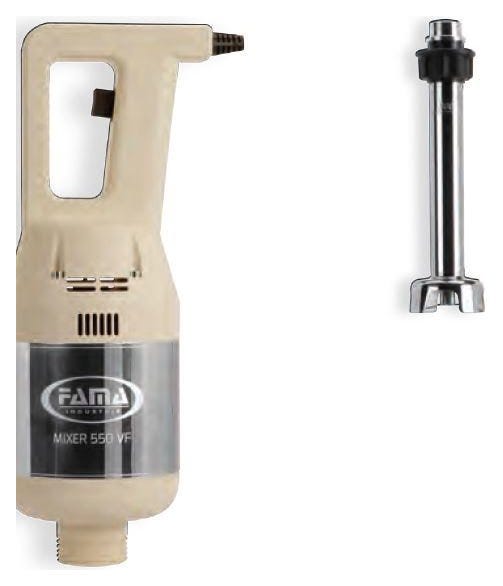 Fama FM550VV400 Mixer ad immersione 550 VV con mescolatore 400 mm, 550 Watt, velocità variabile, sistema SRS