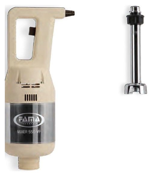 Fama FM550VV500 Mixer ad immersione 550 VV con mescolatore 500 mm, 550 Watt, velocità variabile, sistema SRS