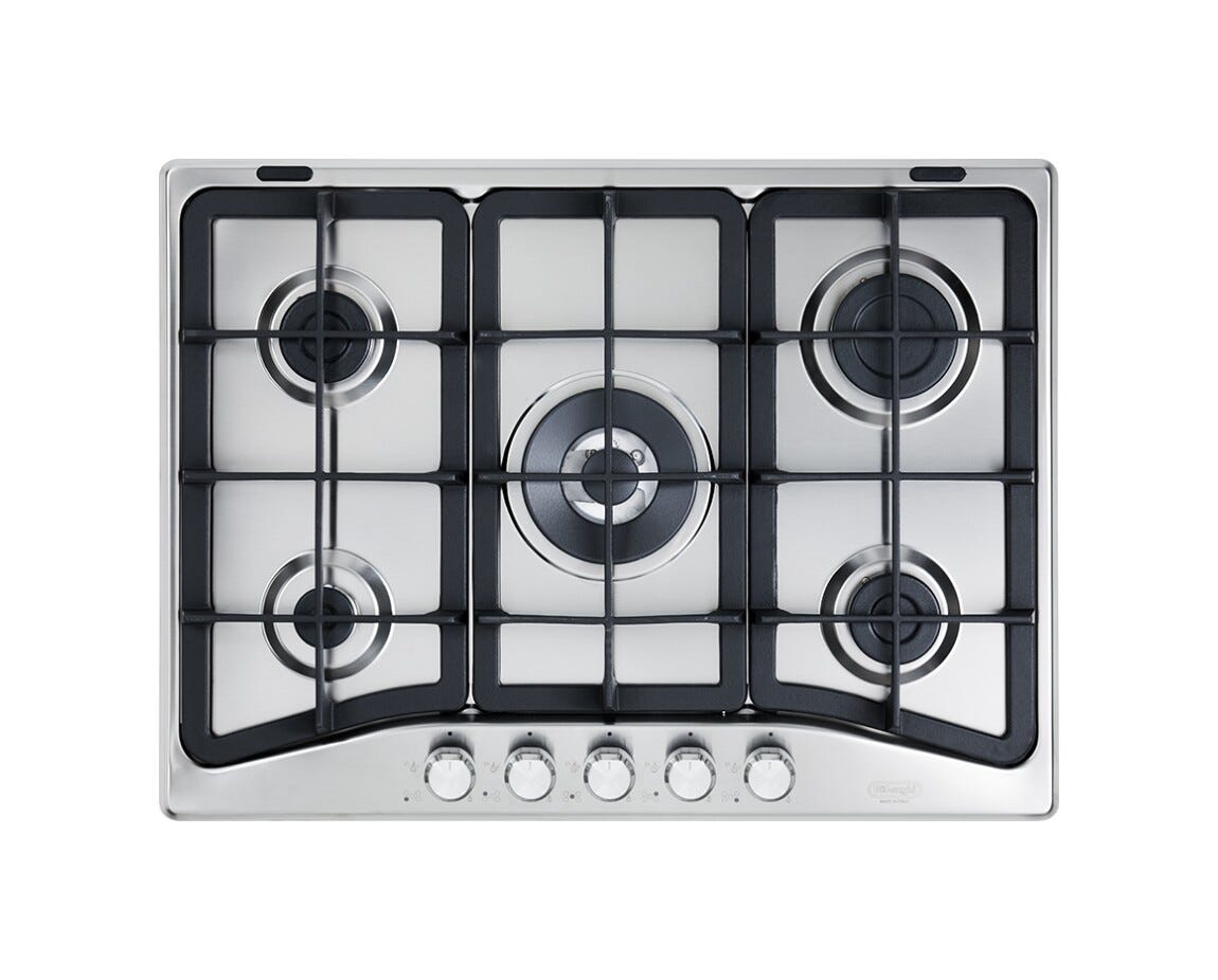 De Longhi PFI57GH Professional Piano cottura a gas cm. 70 - inox