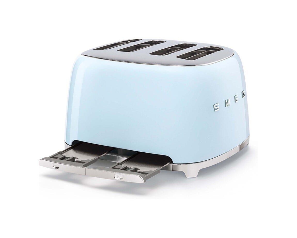 Smeg Selection TSF03PBEU 50's Style Tostapane 4x4 fette - Azzurro Lucido