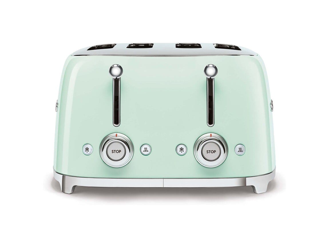 Smeg Selection TSF03PGEU 50's Style Tostapane 4x4 fette - Verde pastello Lucido