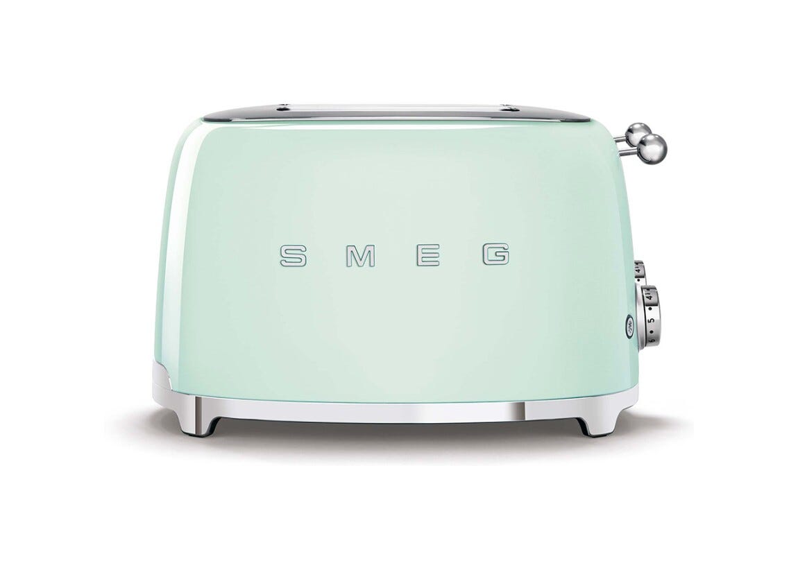 Smeg Selection TSF03PGEU 50's Style Tostapane 4x4 fette - Verde pastello Lucido