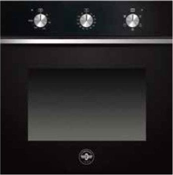 La Germania F605LAGGKGN Futura Forno a gas da incasso cm. 60 - vetro nero