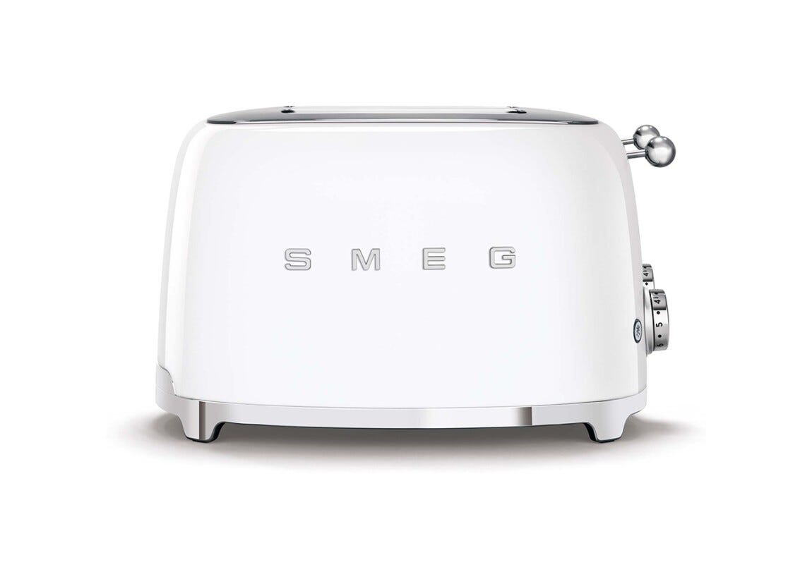 Smeg Selection TSF03WHEU 50's Style Tostapane 4x4 fette - Bianco Lucido