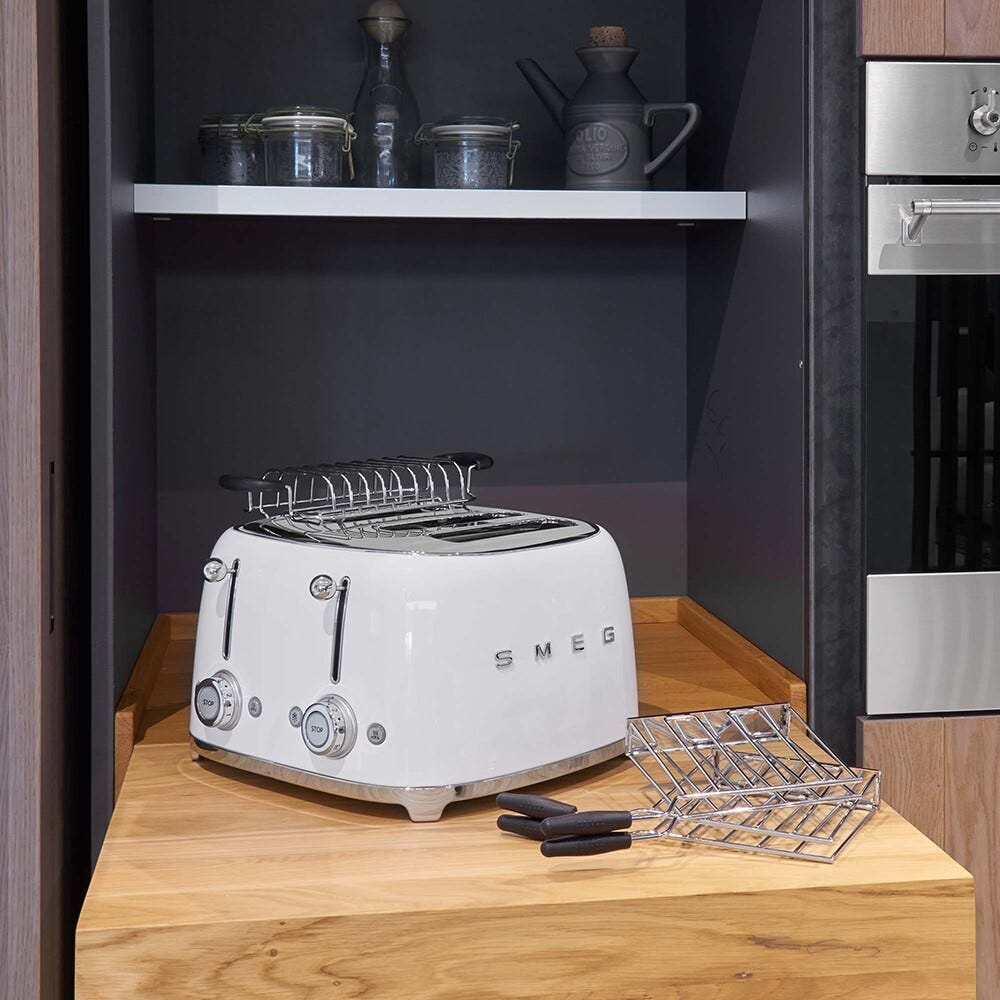 Smeg Selection TSF03WHEU 50's Style Tostapane 4x4 fette - Bianco Lucido