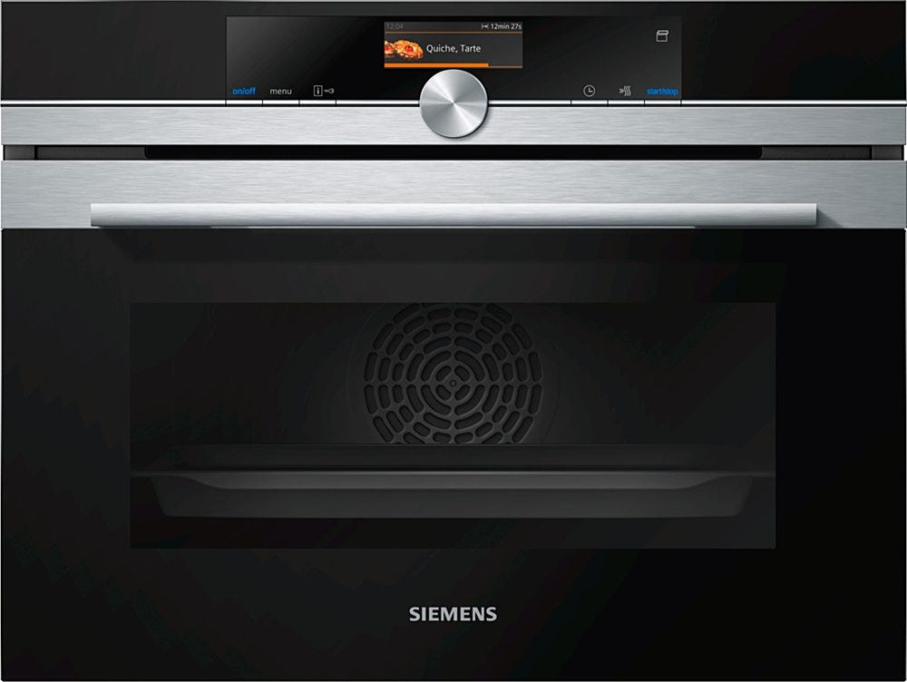 Siemens CS656GBS2 IQ700 Forno compatto combinato vapore cm. 60 h 45 - nero