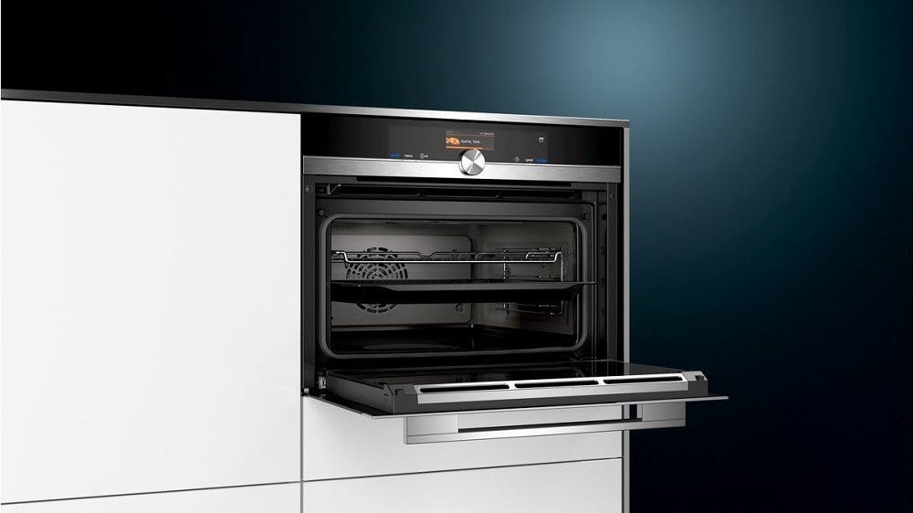 Siemens CS656GBS2 IQ700 Forno compatto combinato vapore cm. 60 h 45 - nero