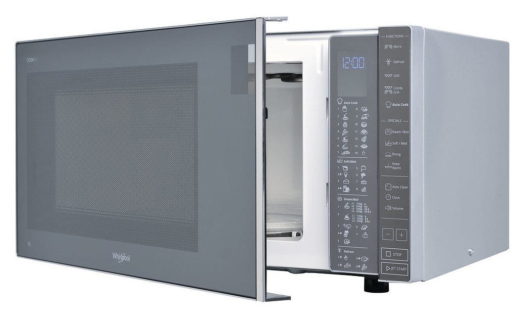 Whirlpool MWP304M Forno microonde a libera installazione cm 54 h 30cm - specchio