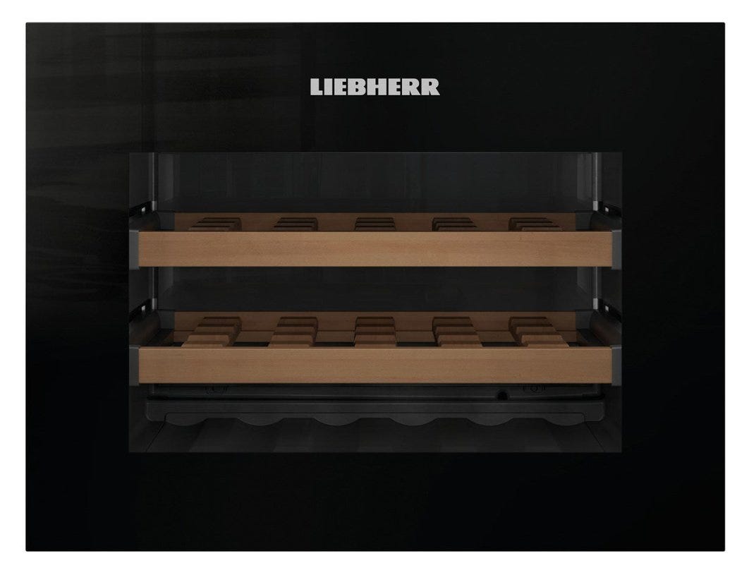 Liebherr WKEgb 582 Cantina vino da incasso cm. 60 h. 45 - 18 bottiglie - vetro nero