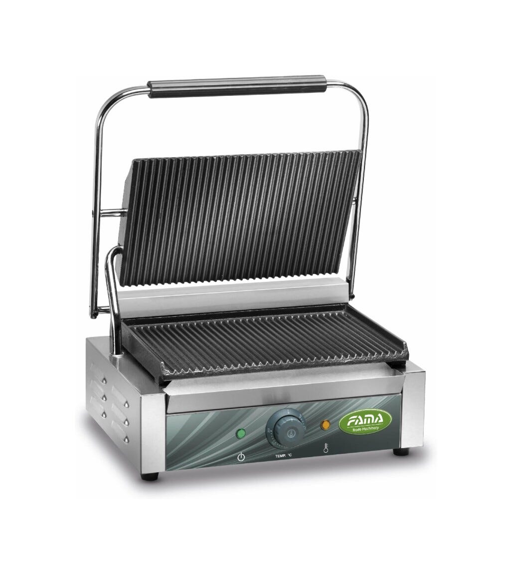 Fama FPCG35R Grill Eco Piastra in ghisa media - inox