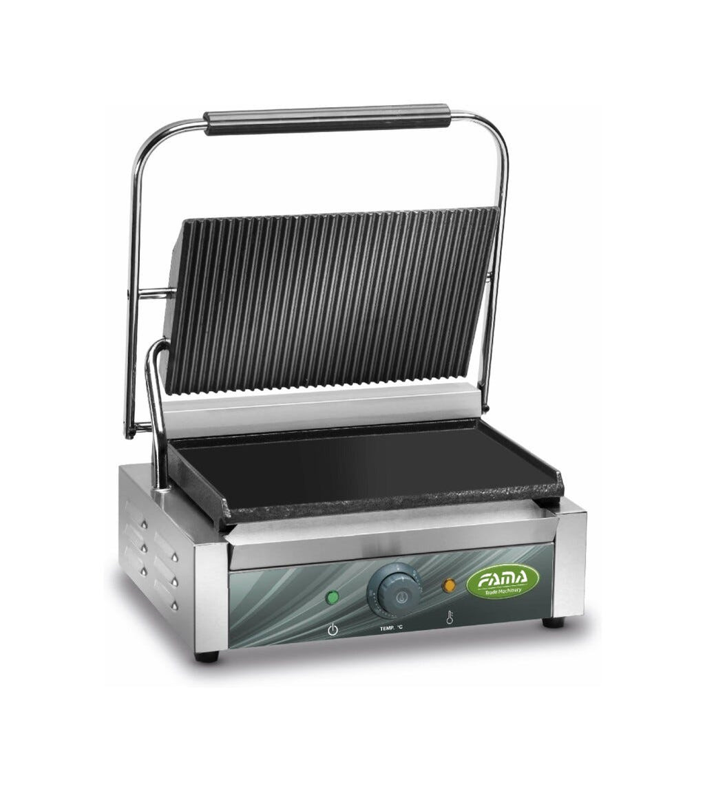 Fama FPCG35R Grill Eco Piastra in ghisa media - inox