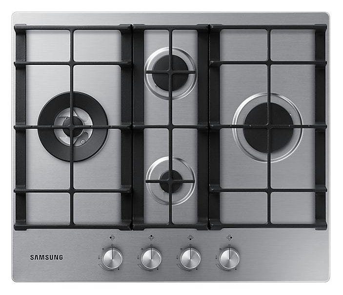 Samsung NA64H3031BS/T1 Piano cottura a gas cm. 60 - inox griglie in ghisa