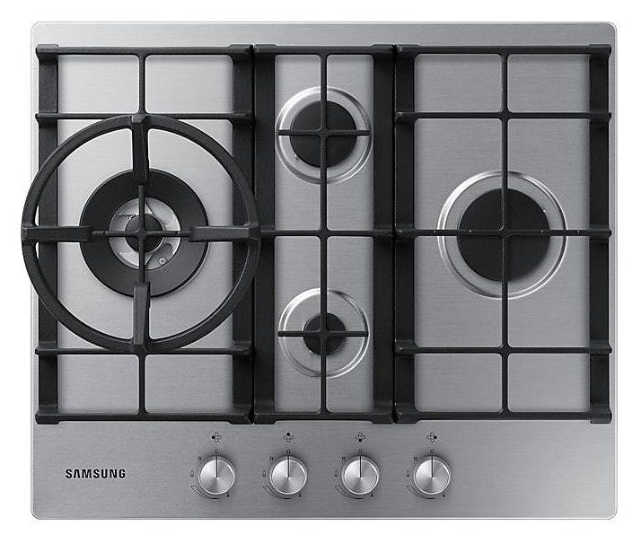Samsung NA64H3031BS/T1 Piano cottura a gas cm. 60 - inox griglie in ghisa