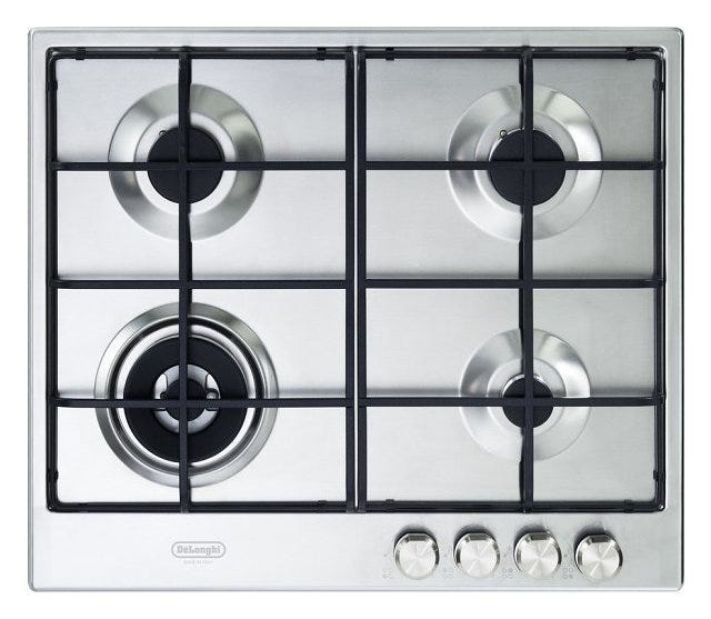 De Longhi SLF460LX Slim Lite Piano cottura a gas cm. 60 - inox