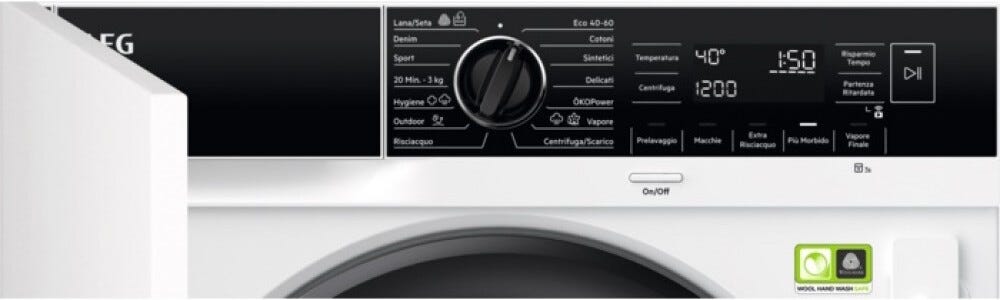 AEG L8FEE84BI 8000 Lavatrice ad incasso 8 kg, Classe A, 1400 giri