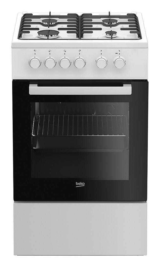 Beko FSS52020DW Cucina da accosto cm 50, 4 fuochi + 1 forno elettrico - bianco