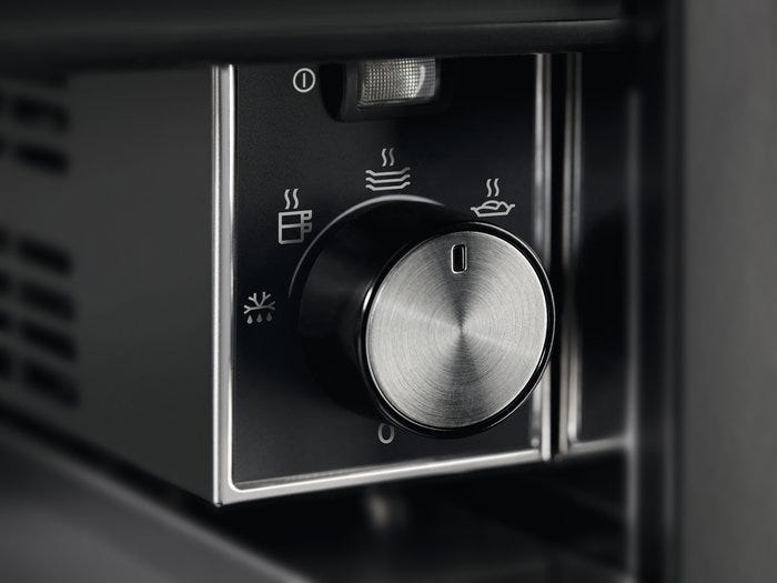 Electrolux KBD4T Scaldavivande cm. 60 h 14 - nero ghisa