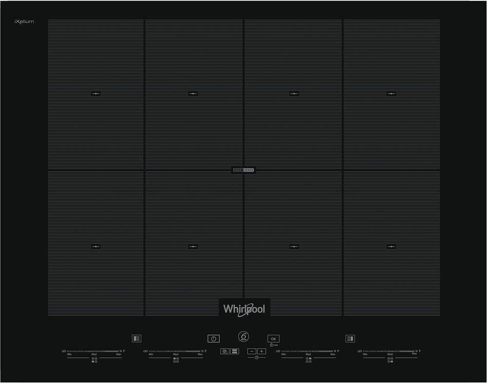 Whirlpool SMO658C/NE Piano cottura a induzione in vetroceramica cm. 65 - 8 zone di cottura - nero