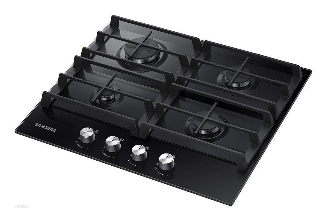 Samsung NA64H3000AK/O1 Piano cottura a gas cm. 60 - vetro nero