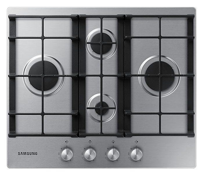 Samsung NA64H3010BS/O1 Piano cottura a gas cm. 60 - inox griglie in ghisa