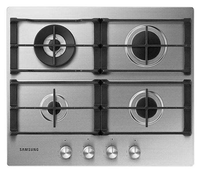 Samsung NA64H3030AS Piano cottura a gas cm. 60 - inox griglie in ghisa