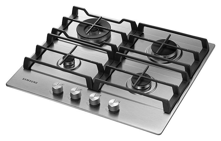 Samsung NA64H3030AS Piano cottura a gas cm. 60 - inox griglie in ghisa