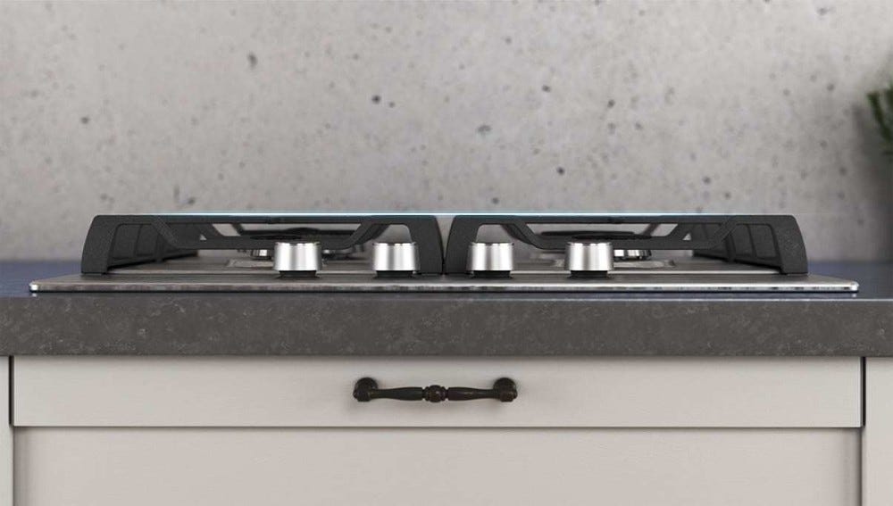 Samsung NA64H3030AS Piano cottura a gas cm. 60 - inox griglie in ghisa