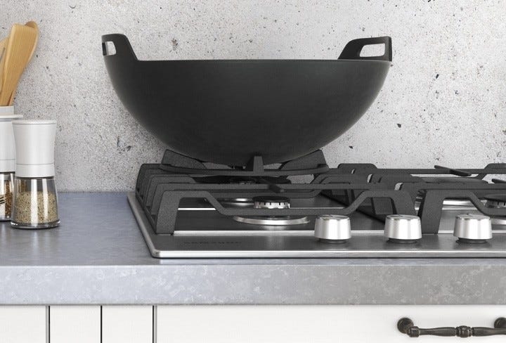 Samsung NA64H3030AS Piano cottura a gas cm. 60 - inox griglie in ghisa