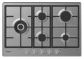 Candy CHG7WLWPX Piano cottura cm. 75 - inox