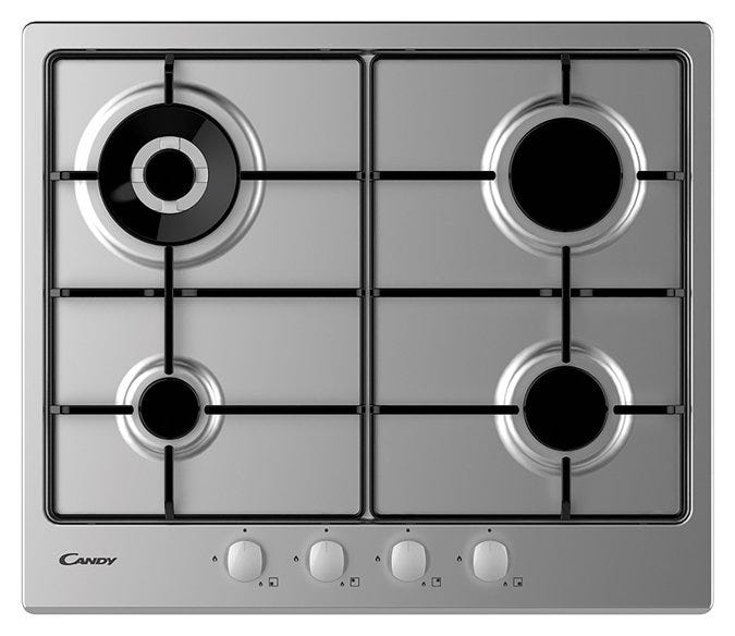 Candy CHW6BR4WX Timeless Piano cottura cm. 60- inox