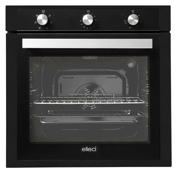 Elleci Plano Forno multifunzione cm. 60 - granitek - nero