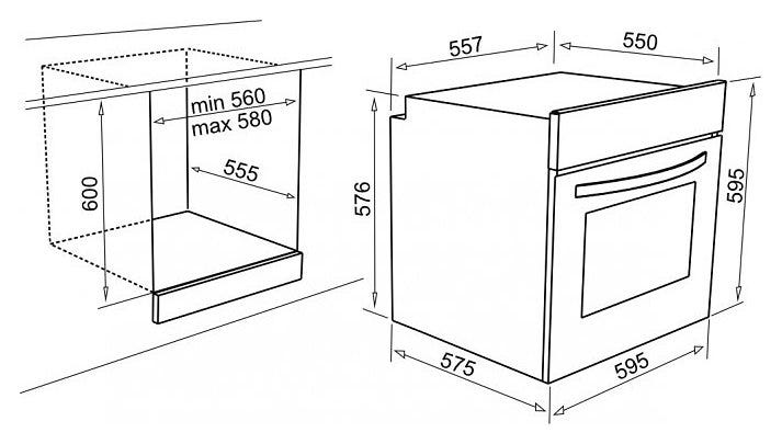 Elleci Plano Forno multifunzione cm. 60 - metaltek - aluminium