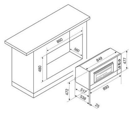 Glem GFE993IX Forno da incasso elettrico cm. 90 - Inox