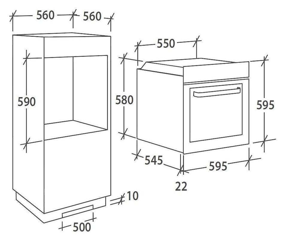 Candy FCS201NE Smart Forno ad incasso cm. 60 - nero